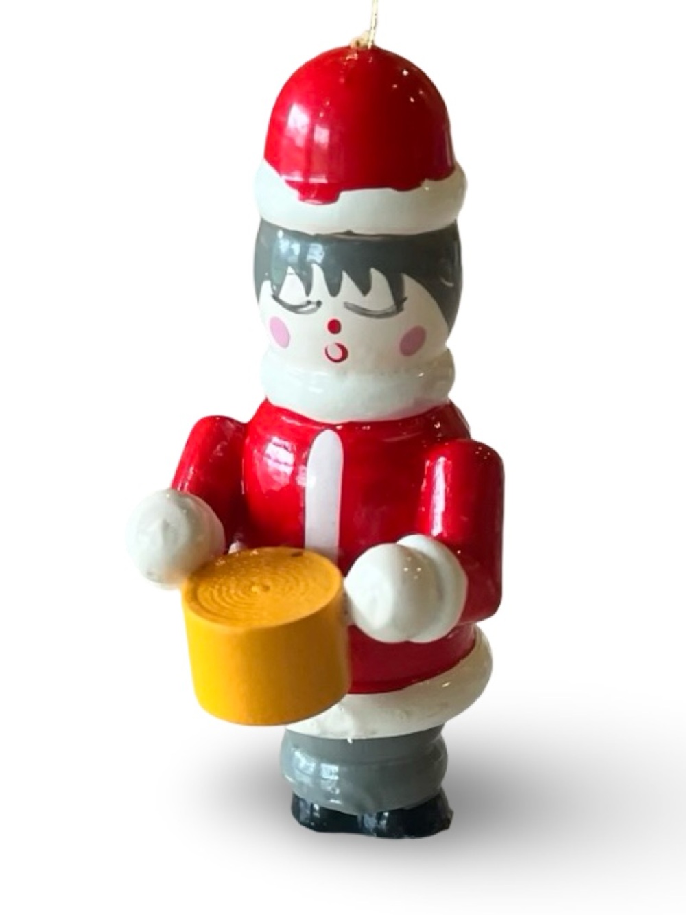 Vintage Wooden Little Drummer Boy Christmas Holiday Ornament